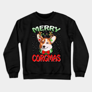 Merry Corgmas Ugly Corgi Christmas Xmas Pajamas Crewneck Sweatshirt